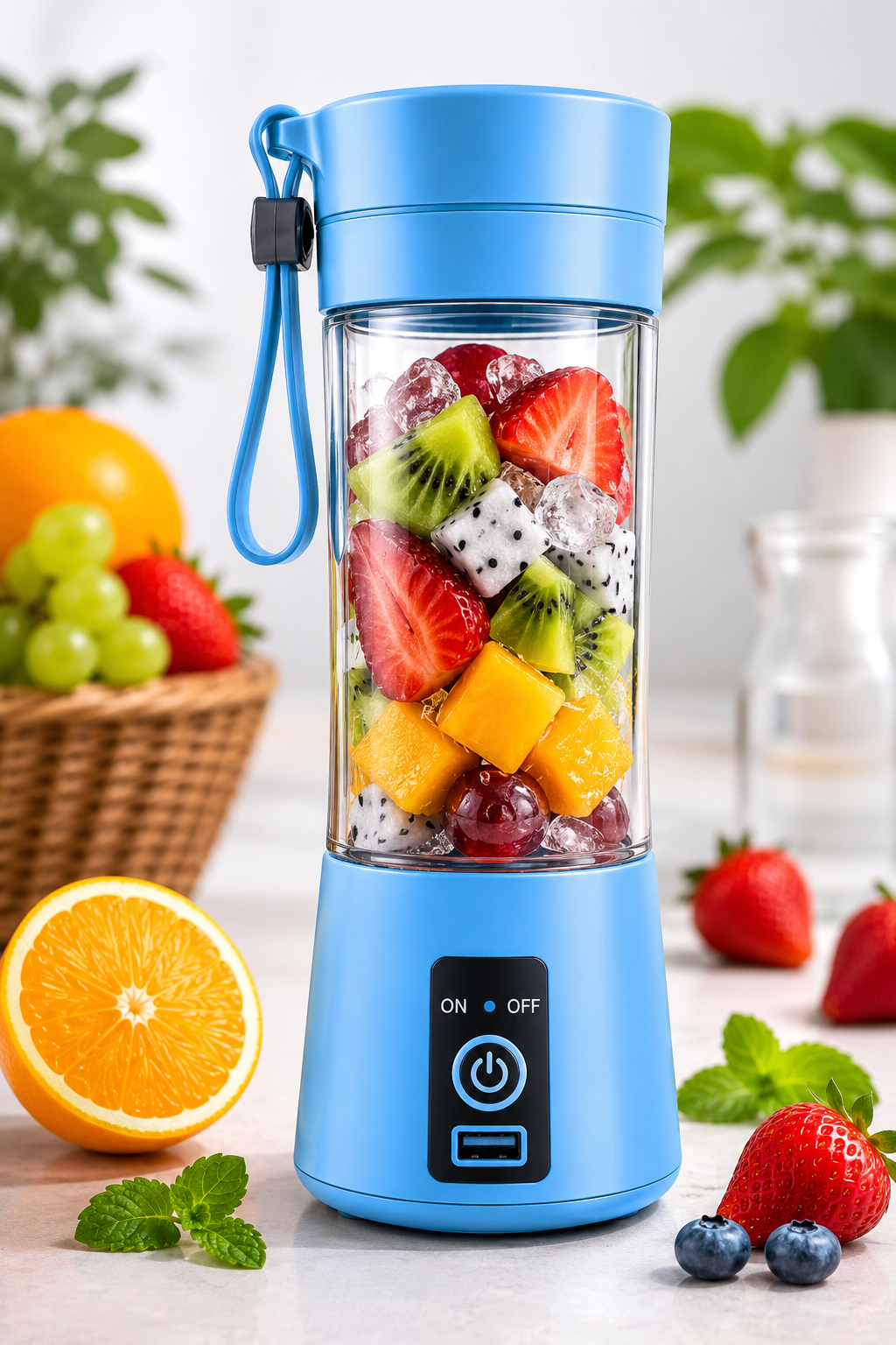 Portable USB Blender – Fresh Juice Anywhere in 30 Seconds